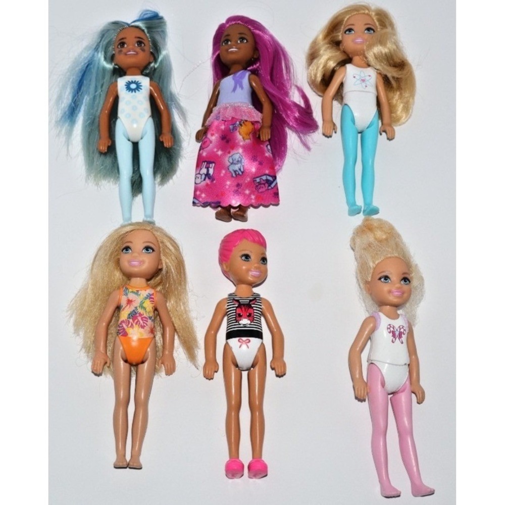 Mattel Barbie Club Chelsea 6" Dolls Toy 6 PC Lot